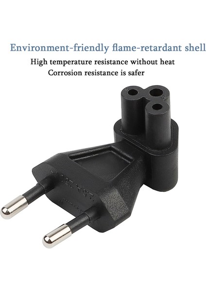 2-Pin Eu Erkek Iec 320 C5 Dişi Ac Adaptör 2.5A Sigorta, Ab Endüstriyel Güç Dönüştürücü (Yurt Dışından)