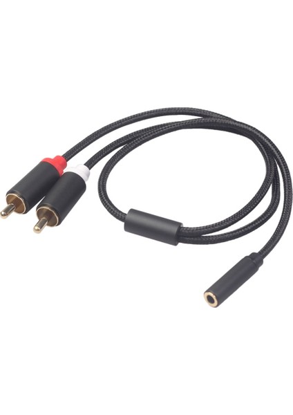 Rca Kablosu 2rca Erkek - 3.5 mm. Dişi 3.5 mm. - 2rca Splitter Aux Kablosu Hoparlör Ses Amplifikatörleri Subwoofer, Siyah 0.4m (Yurt Dışından) fiyatları