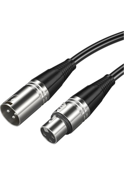 Pin XLr Erkek Kadın Mikrofon Kablosu XLr Ses Kablosu Gitar Mikser Hoparlör Patch Panel 15 Metre (Yurt Dışından)