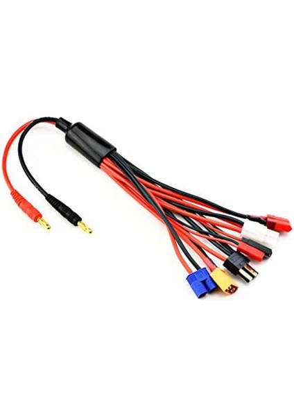 Rc Lipo Pil Şarj Konektörü Adaptörleri 9 In 1 Splitter Kablosu 4.0 mm. Muz Fiş Jst T Fiş XT60 Ec3 (Yurt Dışından)