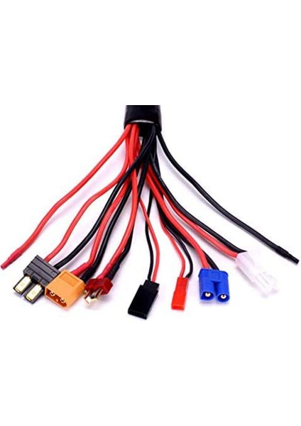 Rc Lipo Pil Şarj Konektörü Adaptörleri 9 In 1 Splitter Kablosu 4.0 mm. Muz Fiş Jst T Fiş XT60 Ec3 (Yurt Dışından)