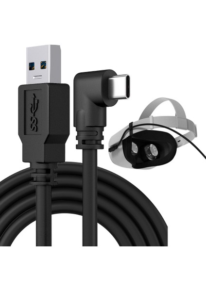 Oculus Quest 2 İçin Bağlantı Kablosu USB 3.1 Gen 1 Veri Aktarımı Hızlı Şarj Vr Kulaklık Aksesuarları (Ac,5m) (Yurt Dışından) indirimleri