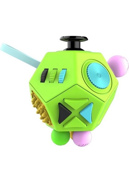 Dehb Okb Otizm Çocuklar Yetişkinler Için 12 Yan Fidget Küp Dodecagon Fidget Oyuncak Dekompresyon (Yurt Dışından)