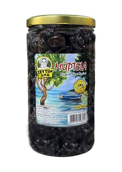 Müptela Siyah Gemlik Zeytini 1 kg