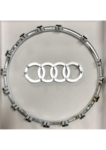 Audi Uyumlu Direksiyon Logo Çerçeve Yuvarlak Model