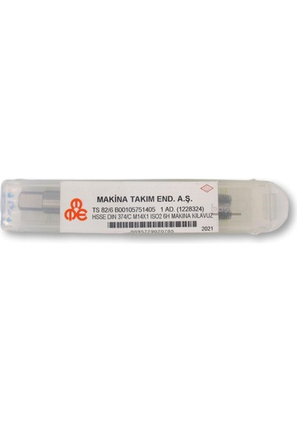 M14X1 Ince Diş Makina Kılavuzu Düz Hsse Dın 374/C modelleri