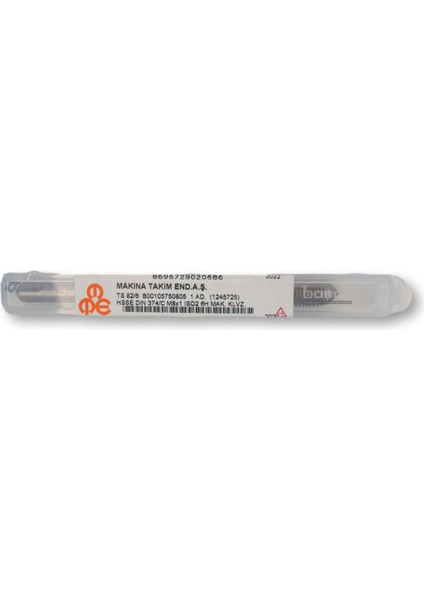 M8X1 Ince Diş Makina Kılavuzu Düz Hsse Dın 374/C