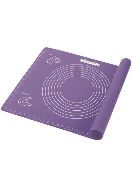 Un Erzak Kabı 12L ve Silicolife Ölçülü Silikon Hamur Açma Matı 40X50CM Seti