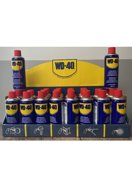 Wd-40 Çok Amaçlı Pas Sökücü Yağlayıcı Sprey 400 ml 12'li Paket Yarım Koli