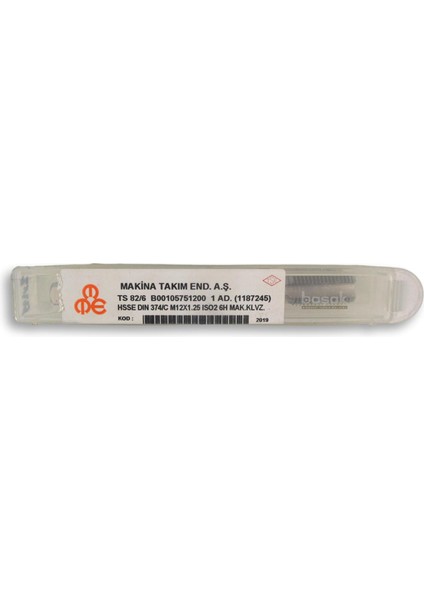 M12X1,25 Ince Diş Makina Kılavuzu Düz Hsse Dın 374/C modelleri