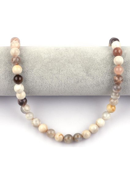 Ay Taşı ( Ab Kalite ) Doğal Taş Dizi 10 mm Küre Kesim