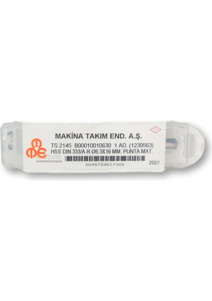 6,30 mm Punta Matkabı Hss (Dın 333/A)