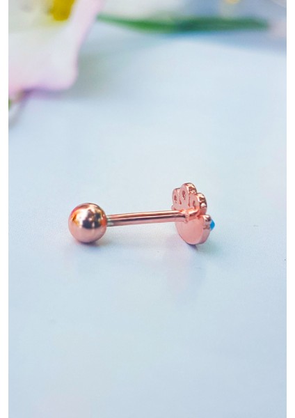 Tekli, Blue Eye Gümüş Piercing Küpe fiyatları