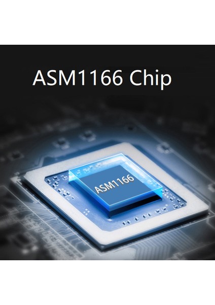 M.2 Mkey Pcı-E Yükseltme Kartı M.2 Nvme - Sata3.0 Pcıe - Sata 6gpbsx6-Port Genişletme Kartı ASM1166 Pm Işlevini Destekler (Yurt Dışından)