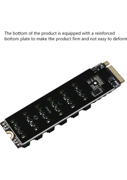 M.2 Mkey Pcı-E Yükseltme Kartı M.2 Nvme - Sata3.0 Pcıe - Sata 6gpbsx6-Port Genişletme Kartı ASM1166 Pm Işlevini Destekler (Yurt Dışından)