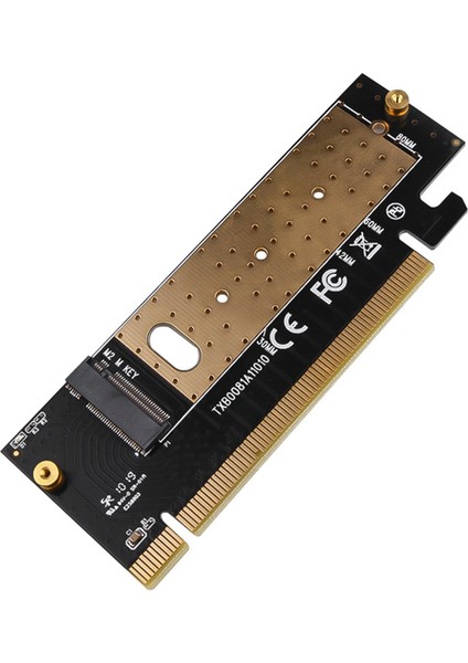 M.2 Nvme SSD Ngff To Pcıe 3.0 X16 Adaptör Kartı M Tuş Arayüzü Genişletme Kartı Tam Hız Desteği 2230 Ila 2280 SSD (Yurt Dışından)
