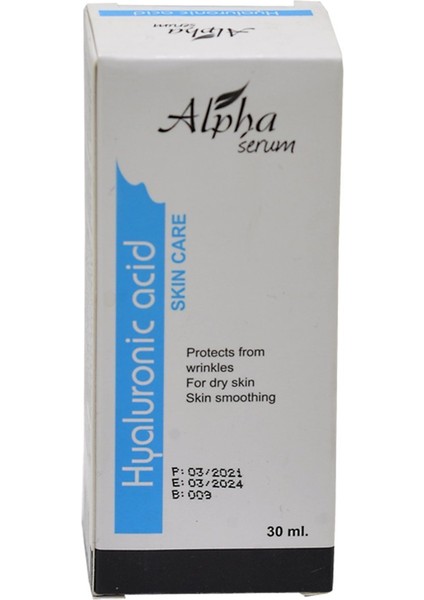 Hyaluronik Asit Serumu 30ML