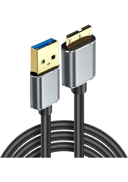 Sabit Disk Harici Kablosu USB Micro-B HDD Kablosu Micro-B Veri Kablosu Sabit Disk Micro-B İçin SSD Sata Kablosu Usb3.0, 1m (Yurt Dışından)
