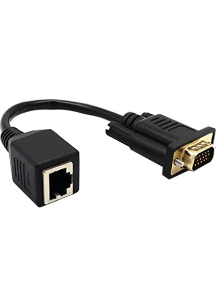 VGA - RJ45 Adaptör Ağ Kablosu - VGA Ağ Kablosu Konektörü Monitör - Ağ Kablosu Konektörü VGA Genişletici (Yurt Dışından)