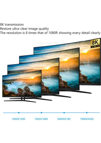 Dp - Dp Adaptörü, Dp1.4 Adaptörü, 8K@60Hz Hd Video Dönüştürücü Desteği (Dp Erkek - Mini Dp Dişi) (Yurt Dışından)
