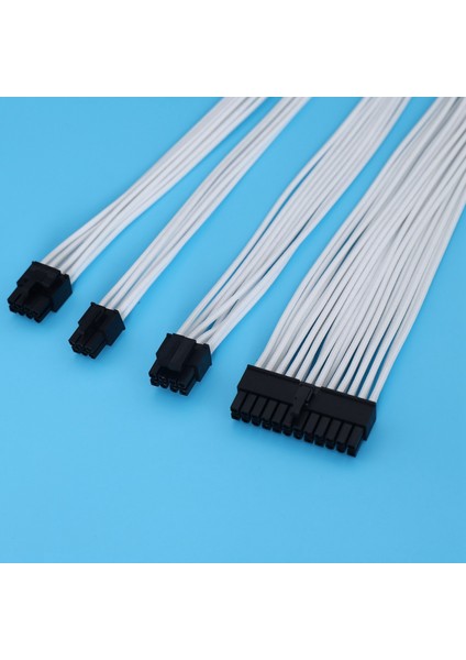 Temel Uzatma Kablo Kiti; 1 Adet Atx 24PIN / Eps 4+4pin / Pci-E 8pin / Pci-E 6pin Güç Uzatma Kablosu (Yurt Dışından)