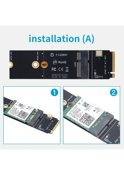 Kablosuz M.2 A+E Anahtar Yuvası M.2 M Anahtar Wifi Bluetooth Adaptörü İçin AX200 9260 B cm.94352Z Kart Nvme Pcı Express SSD Bağlantı Noktası (Yurt Dışından)