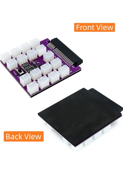 Yükseltme Sürümü Atx 17 x 6pin Güç Kaynağı Breakout Board Adaptörü Dönüştürücü 12 V Ethereum Btc Madenciliği İçin (Yurt Dışından)