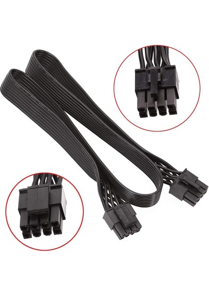 Cpu 8 Pin - 4+4 Pin Atx Güç Kaynağı Kablosu 8pin - 8pin Corsair İçin Cooler Master ve Benzeri Modüler Güç Kaynağı (Yurt Dışından)