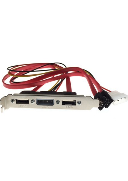 Pc Dıy Sata'dan Esata'ya ve 4pin Ide Molex Power Pcı Braket Yuvası Kablosu Harici Sabit Sürücü İçin Tam Boy Profil (Yurt Dışından) fırsatları