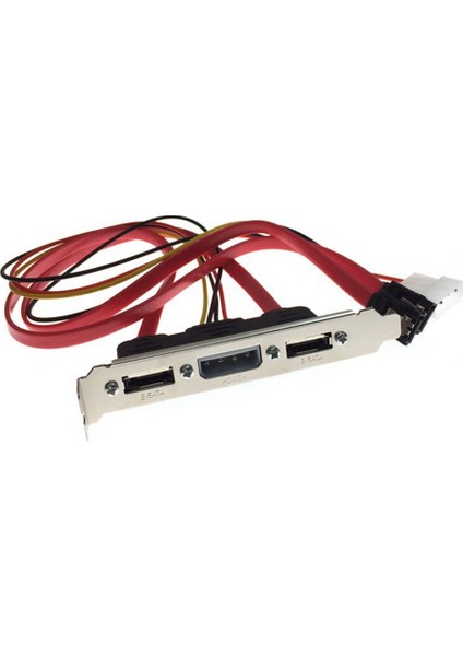 Pc Dıy Sata'dan Esata'ya ve 4pin Ide Molex Power Pcı Braket Yuvası Kablosu Harici Sabit Sürücü İçin Tam Boy Profil (Yurt Dışından) indirimleri