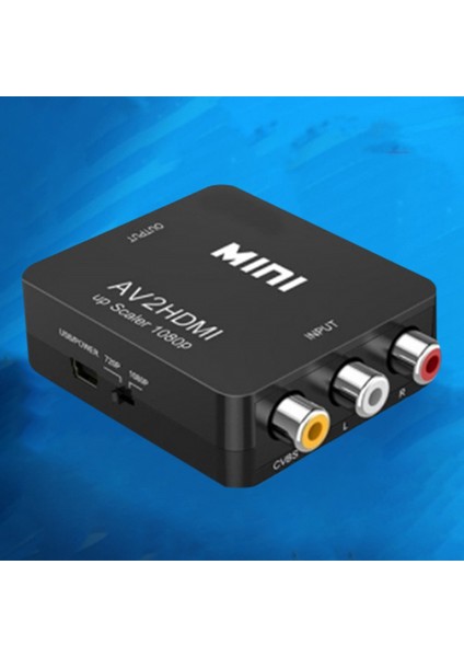 Rca - HDMI Av - HDMI Dönüştürücü 1080P Mini Rca Cvbs Video Ses Dönüştürücü Adaptör Pal / Ntsc Tv / Pc / Ps3 / Stb / Xbox Vhs İçin (Yurt Dışından)