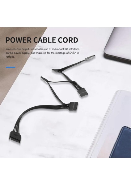 15 Pin Sata Güç Uzatma Sabit Disk Kablosu 1 Erkek - 5 Kadın Güç Kaynağı Splitter Adaptör Kablosu Dıy Pc Sever (Yurt Dışından)