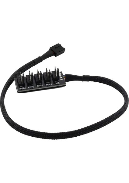 Host Case Pc Soğutucu Fan Güç Kablosu 1 Dişi - 5 Erkek 4pin Soket Fanı Hub Splitter Kablosu 4pin Pwm Soğutma Fanı (Yurt Dışından)