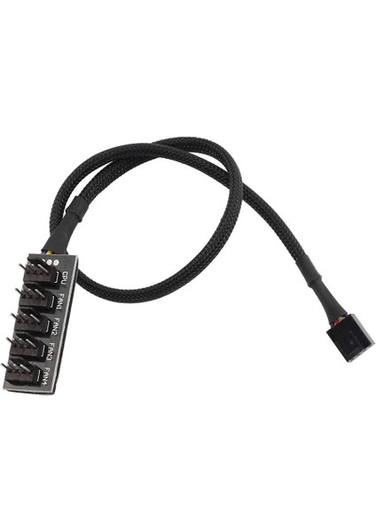 Host Case Pc Soğutucu Fan Güç Kablosu 1 Dişi - 5 Erkek 4pin Soket Fanı Hub Splitter Kablosu 4pin Pwm Soğutma Fanı (Yurt Dışından)