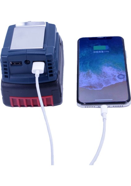 Bosch GAA18-24 Gösterge Işığı ile USB Arabirim Adaptörü Şarj Hazinesi İçin Uygundur 14.4-18V İçin Uygundur (Yurt Dışından)