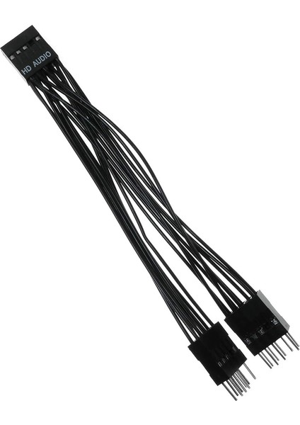 Anakart Hd Ses Uzatma Kablosu 9pin 1 Dişi - 2 Erkek Y Splitter Kablo Siyah Pc İçin Dıy 10 cm., 2 Paket (Yurt Dışından) fırsatları