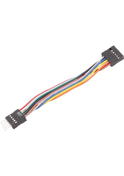 Lenovo Anakart İçin Sıradan Şasi Adaptör Kablosu, USB 9-Pin Devrim 11-Pin Dişi Dönüşüm Kablosu 24AWG, 5 Adet (Yurt Dışından)