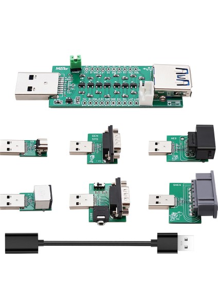 Miter Fpga İçin Snac Adaptörü Mister Fpga İçin Snac Denetleyici Adaptörleri USB 3.0 Aksesuar Dönüştürücü, Gensms (Yurt Dışından)