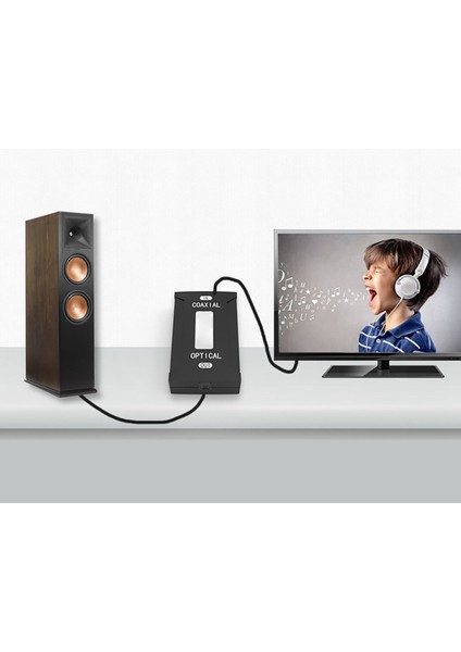 Ses Stereo Dönüştürücü Fiberden Koaksiyel Dönüştürücüye Ses 5.1 Hatsız Dolby İçin Amplifikatör Dts (Yurt Dışından)
