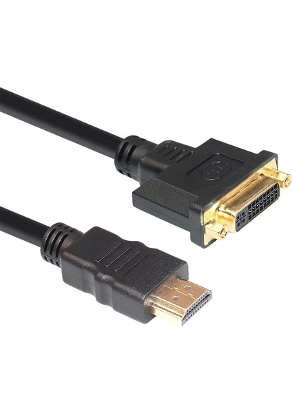 En Kaliteli 1ft 0.3m HDMI - DVI Dvı-D 24 + 5 Adaptör Altın Kaplama Erkek - Dişi Kablo Hdtv 1080P Hd Dönüştürücü Adaptör (Yurt Dışından)