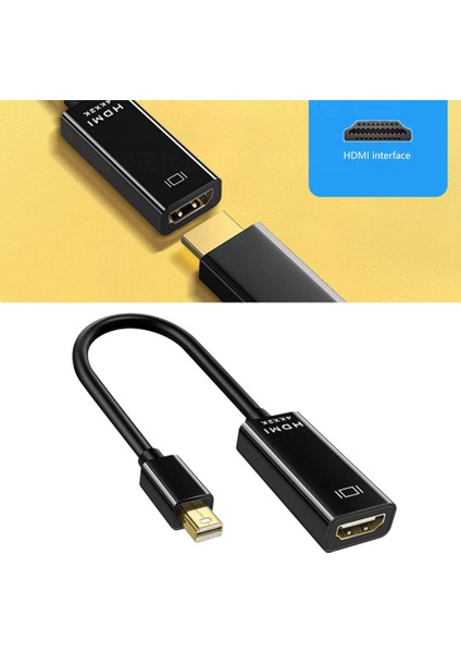 Mini Ekran Bağlantı Noktası - HDMI Adaptörü Thunderbolt 2 İçin Mini Dp Kablosu MacBook Air 13 Surface Pro 4 İçin HDMI Dönüştürücü (Yurt Dışından)