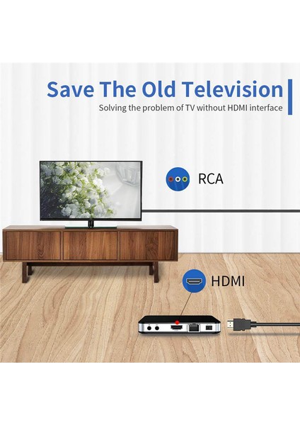 HDMI Uyumlu Rca Kablosu, 1080P 5ft / HDMI Uyumlu Erkek - 3-Rca Video Ses Av Kablosu Konnektör Adaptörü Tv Hdtv (Yurt Dışından)