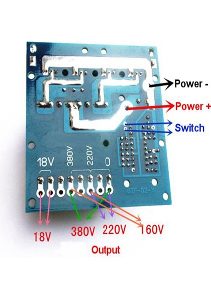 Dc 12 V Ac 220 V 380 V 500 W Inverter Boost Kurulu Trafo Güç Araba Dönüştürücü Modülü (Yurt Dışından)