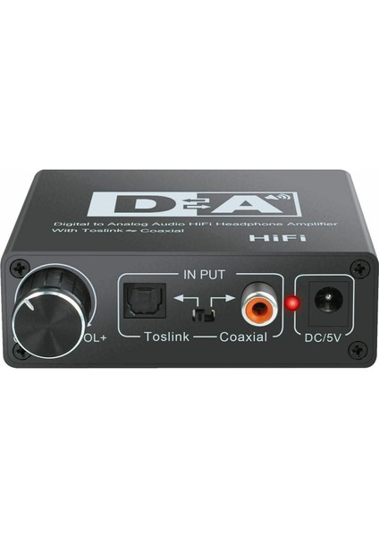 Spdif ile Analog Rca 3.5 mm. Ses Hifi Dönüştürücüye 192KHZ Dijital Optik Koaksiyel Toslink (Yurt Dışından)