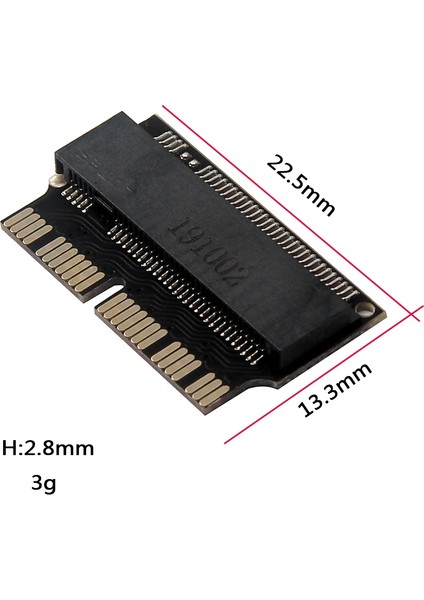 Yükseltme MacBook Air (2013-2016 Yılı) ve Mac Pro (Geç 2013-2015 Yılı) İçin Ngff M.2 Nvme SSD Adaptör Kartı (Yurt Dışından)