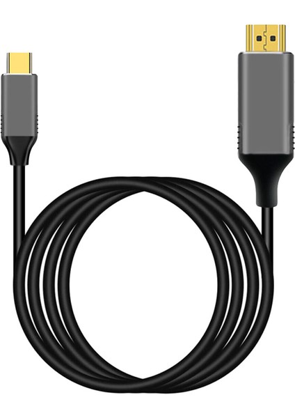 USB C - HDMI Kablo Adaptörü Thunderbolt 3 İçin 4K 60Hz Kablo Adaptörü Android Telefon MacBook Chromebook Vb İçin Uyumlu (Yurt Dışından)