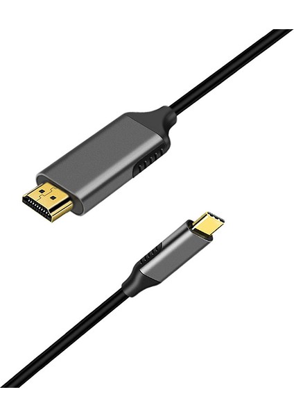 USB C - HDMI Kablo Adaptörü Thunderbolt 3 İçin 4K 60Hz Kablo Adaptörü Android Telefon MacBook Chromebook Vb İçin Uyumlu (Yurt Dışından)