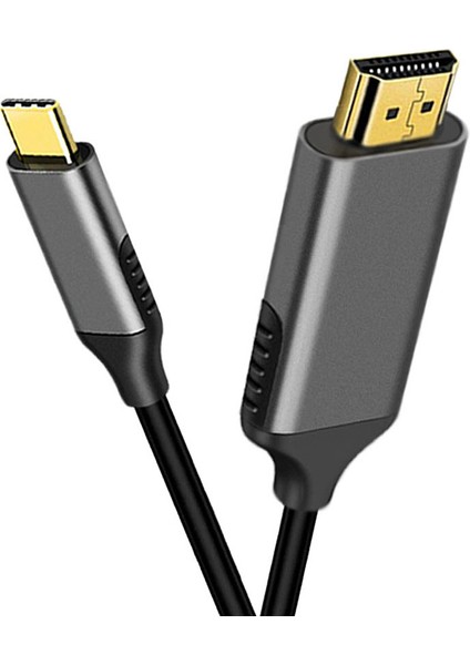 USB C - HDMI Kablo Adaptörü Thunderbolt 3 İçin 4K 60Hz Kablo Adaptörü Android Telefon MacBook Chromebook Vb İçin Uyumlu (Yurt Dışından)