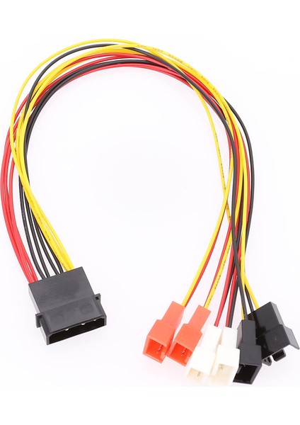 4pin Molex - 3pin Fan Güç Kablosu Adaptör Konektörü 12V 7V 5V Soğutma Fanı Kablosu (Yurt Dışından)