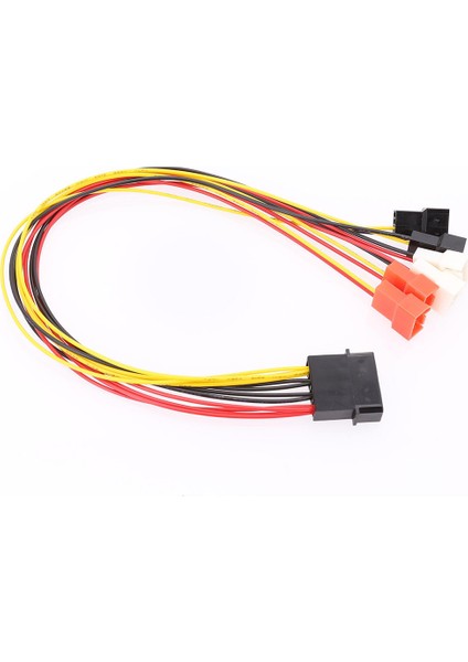 4pin Molex - 3pin Fan Güç Kablosu Adaptör Konektörü 12V 7V 5V Soğutma Fanı Kablosu (Yurt Dışından)